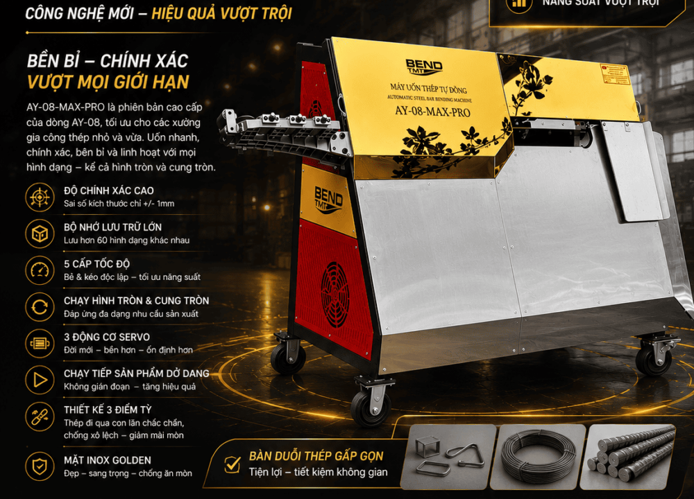 Máy bẻ đai tự động AY-08-MAX-PRO